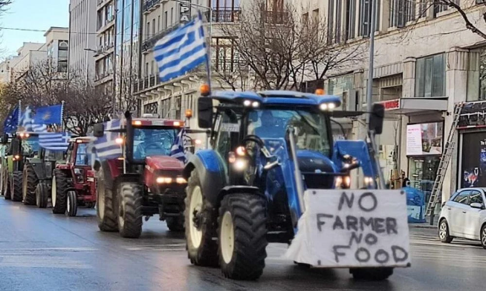  Συλλαλητήριο αγροτών με τρακτέρ την Τετάρτη στη Θεσσαλονίκη